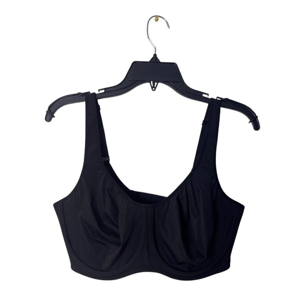 Delimira Full Coverage Underwired Bra Black 40DD Adjustable Straps